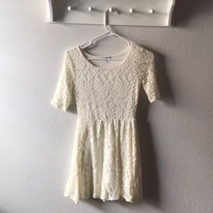 White lace dress